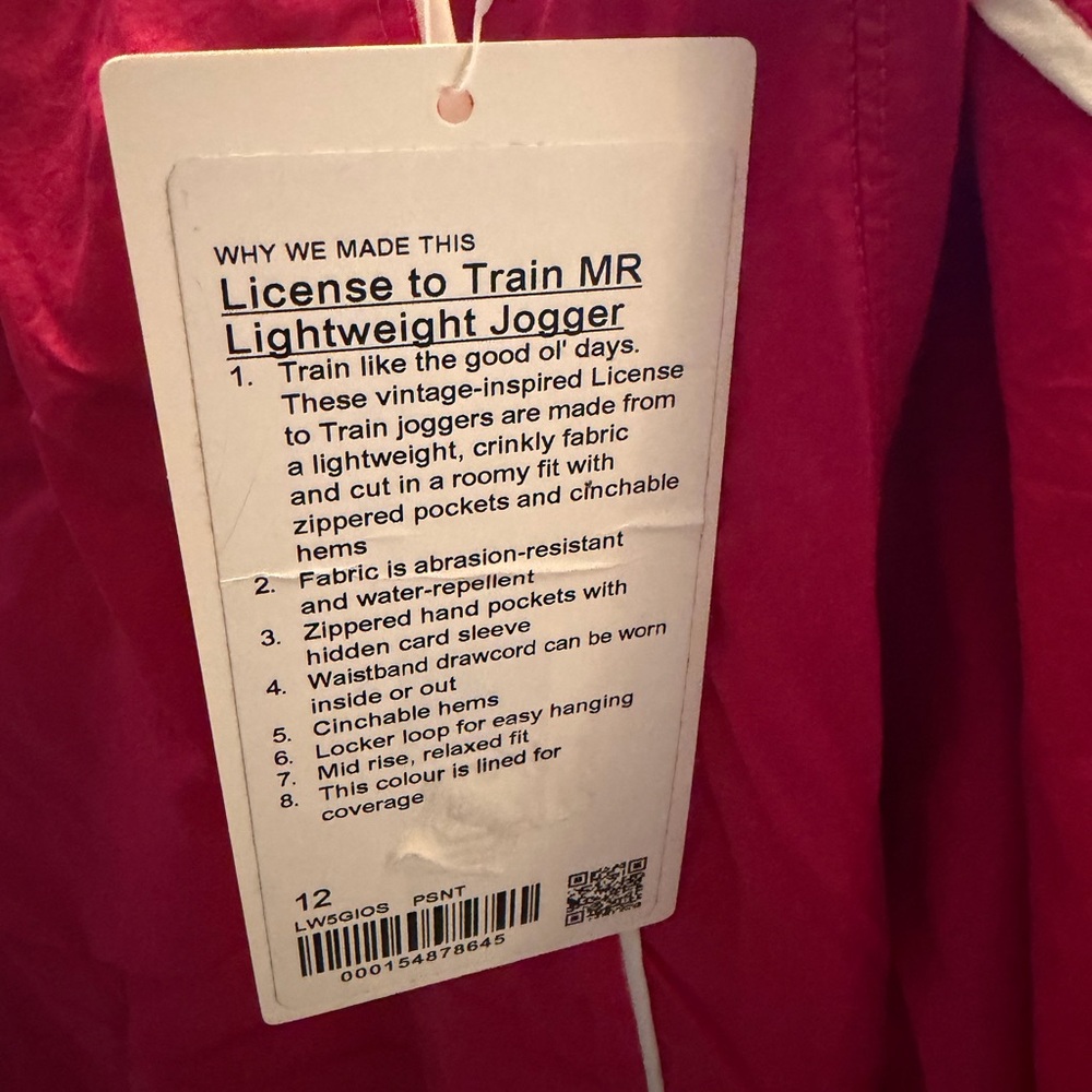 Lululemon License to Train MR Lightweight Jogger
